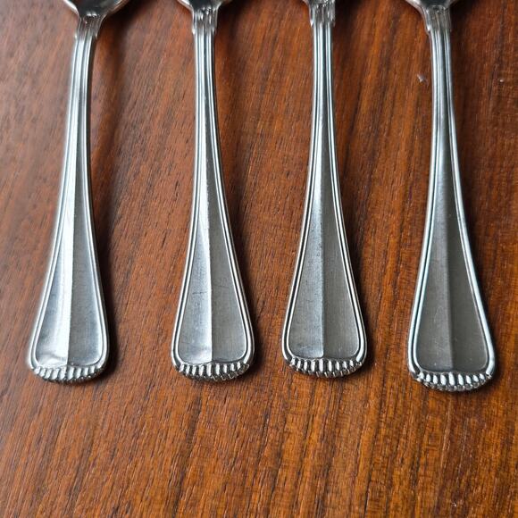 Towle Hamilton Teaspoons Stainless Steel Germany 18/8 Satin Handle Set of 4 - Picture 2 of 7